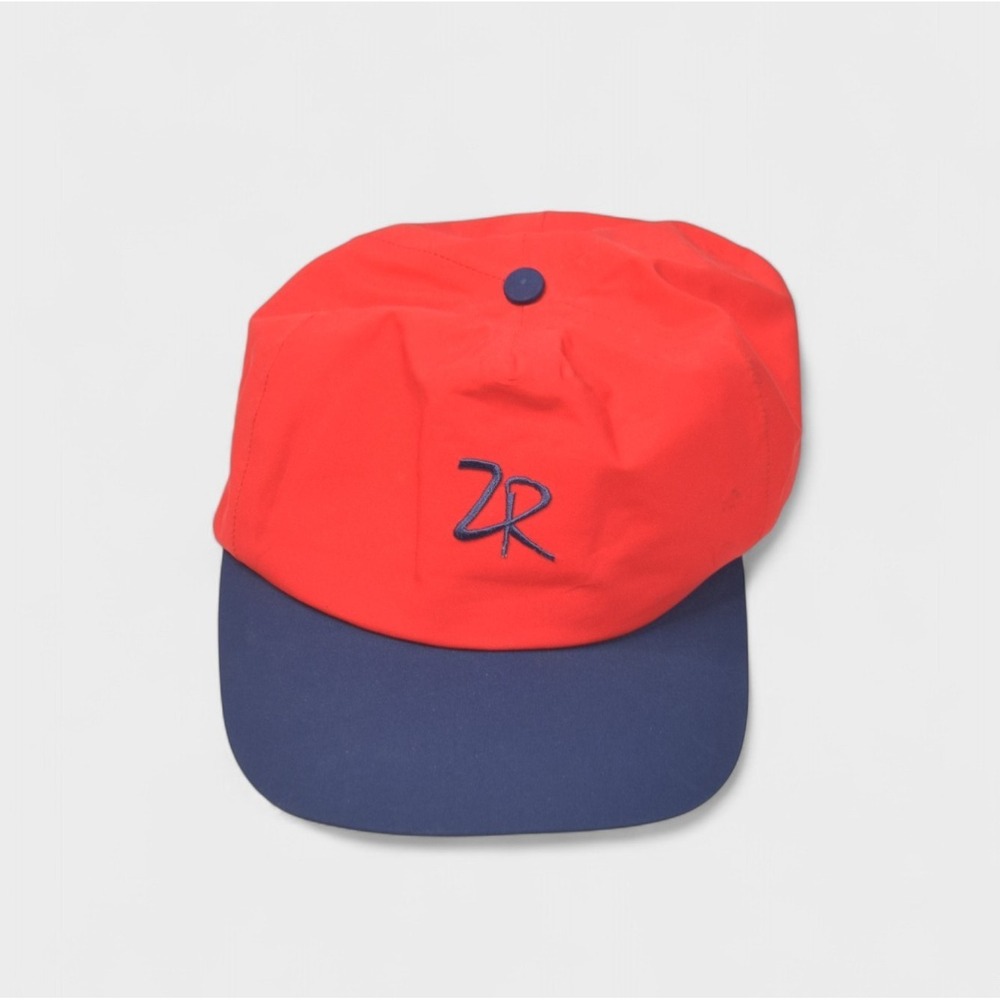 Zero Restrictions ZR Gore-Tex Waterproof Hat Red Navy Blue Strap Back Cap Mens